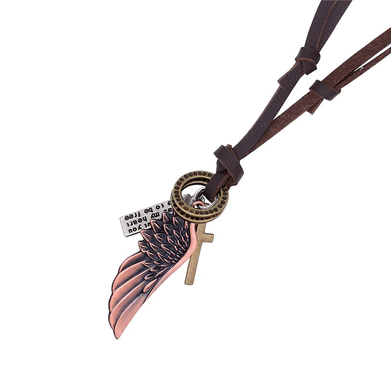 Symbolic and Spiritual™️ Unique Handmade Alloy Angel Wing Pendants