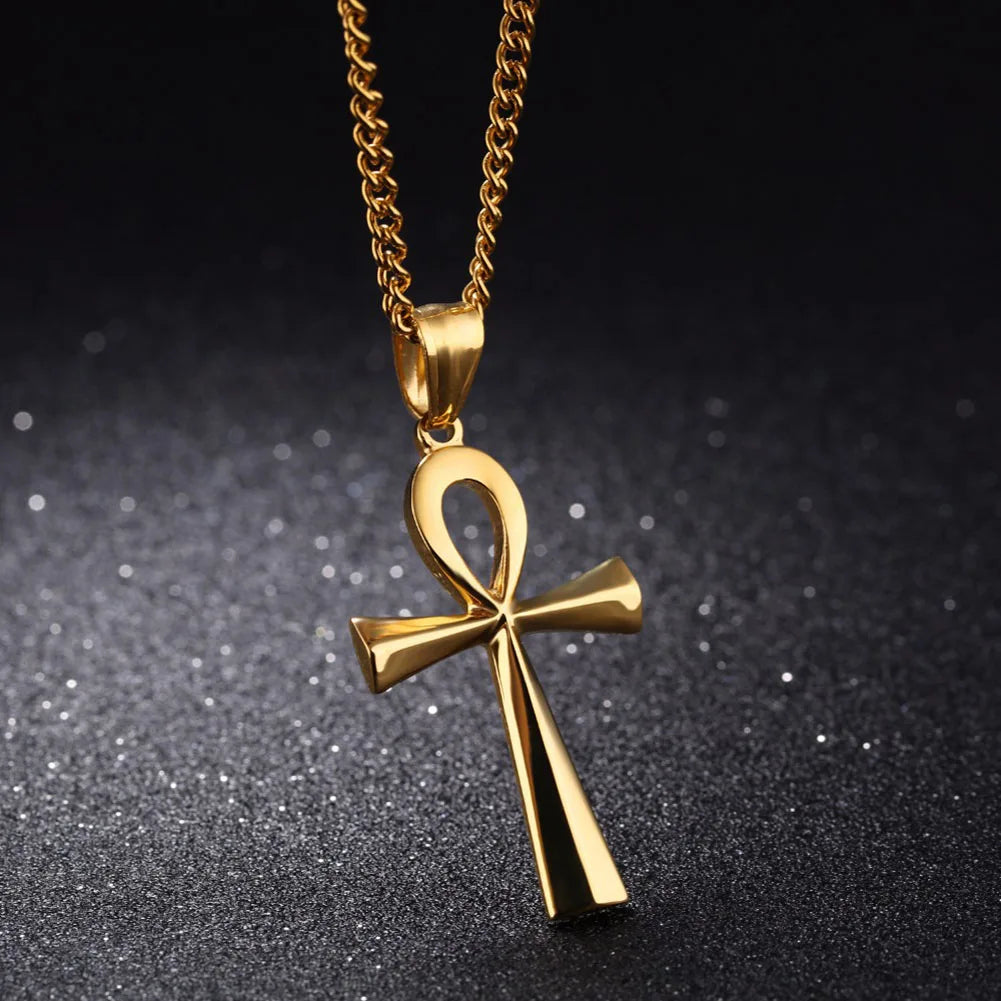 Symbolic and Spiritual™️ Egyptian Ankh Crucifix Pendant