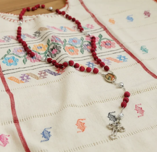 Red Rosary Beads