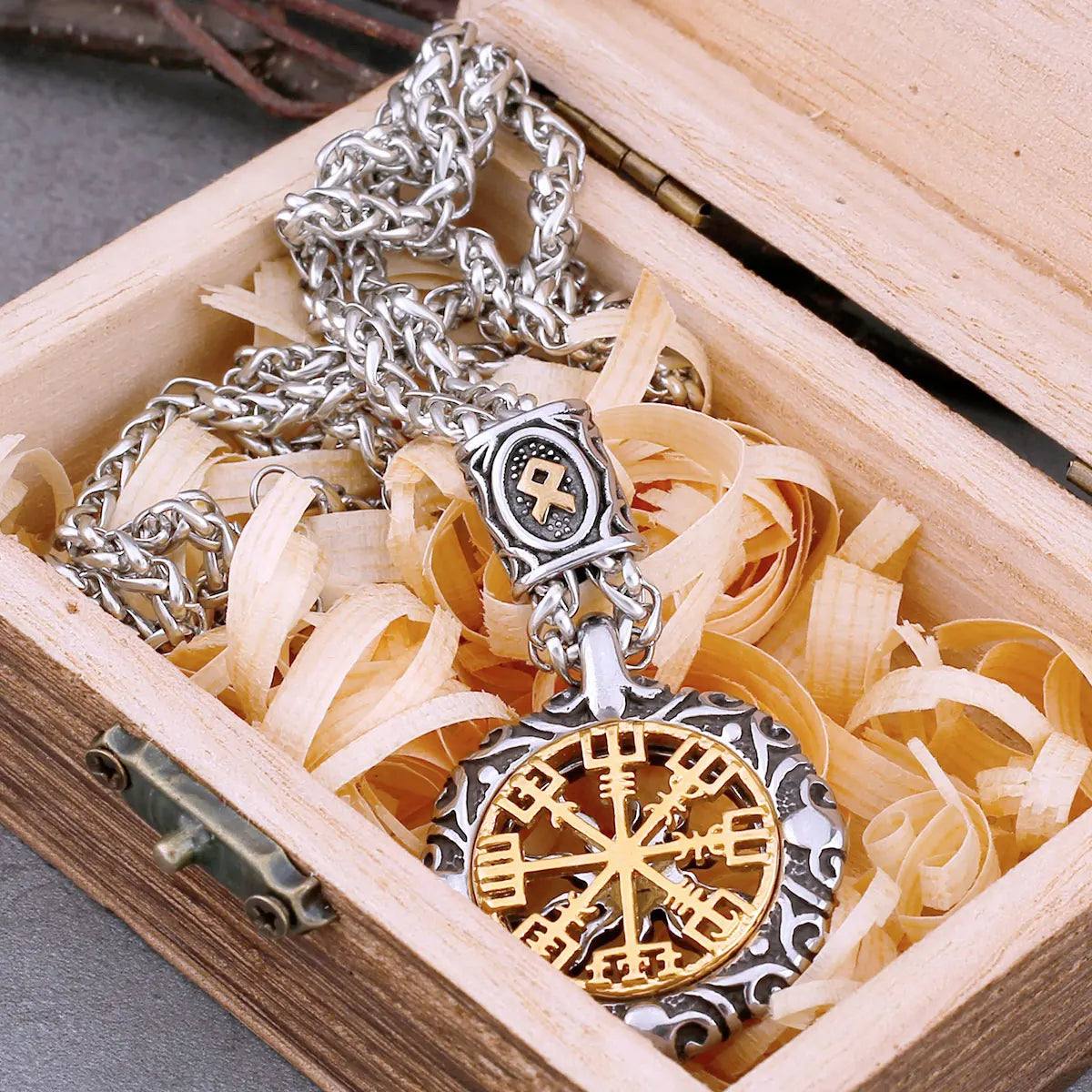 Symbolic and Spiritual™️ Original Viking Compass Necklace