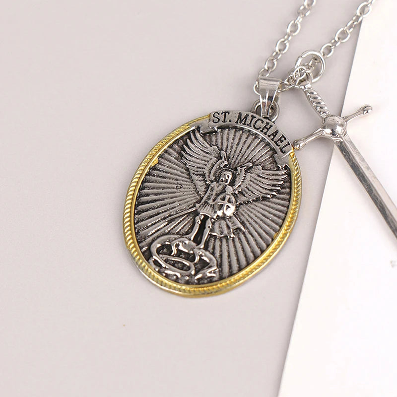 Symbolic and Spiritual™️ Saint Michael Pendant and Necklace