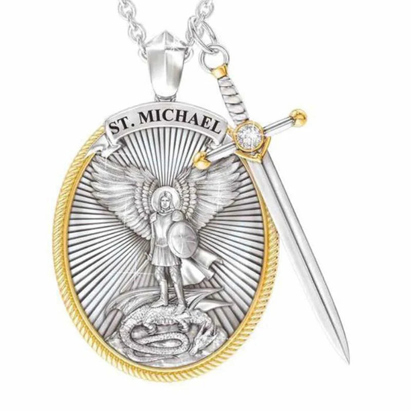 Symbolic and Spiritual™️ Saint Michael Pendant and Necklace